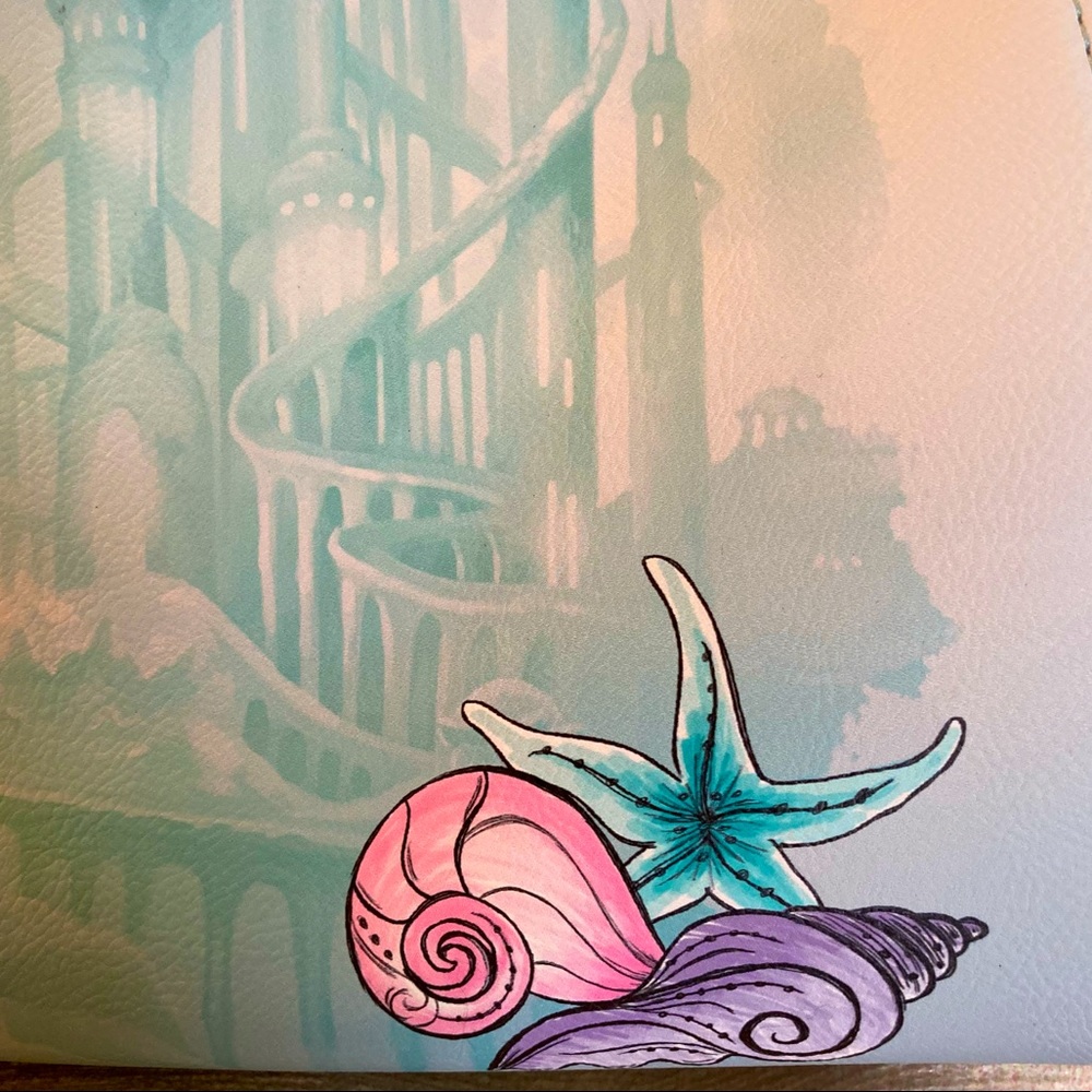 Disney Loungefly Little Mermaid Ariel Watercolor Satchel - Picture 7 of 13